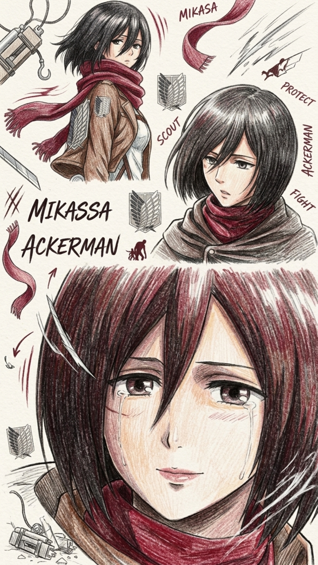 Mikassa Ackerman 4K Wallpaper - 6