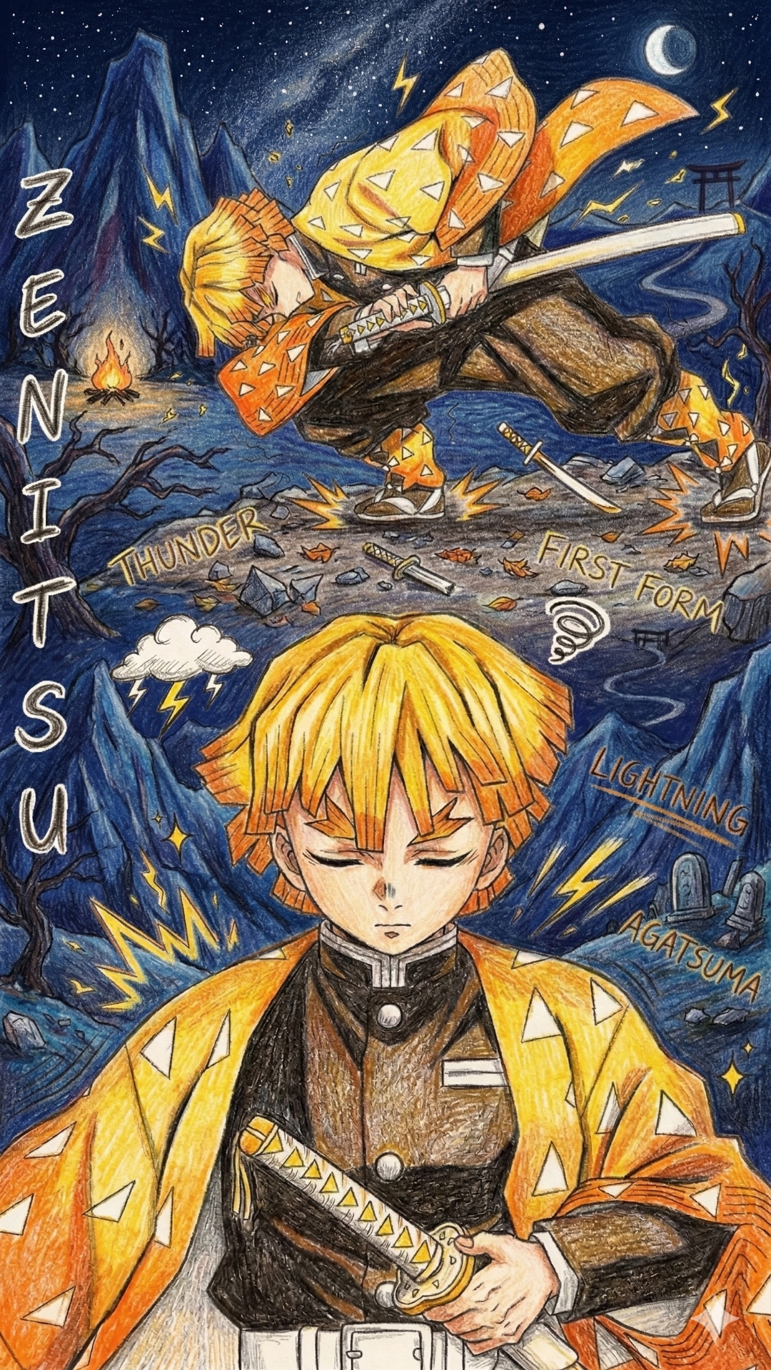 Zenitsu Agatsuma 4K Wallpaper - 7