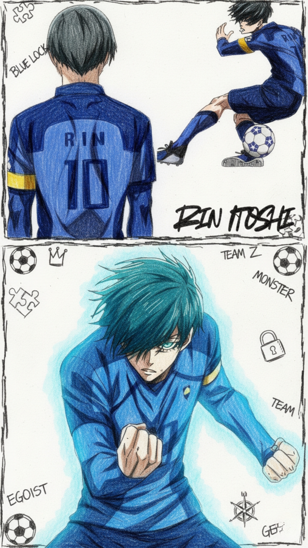 Rin Itoshi 4K Wallpaper - 3 | Only_dias Ocean