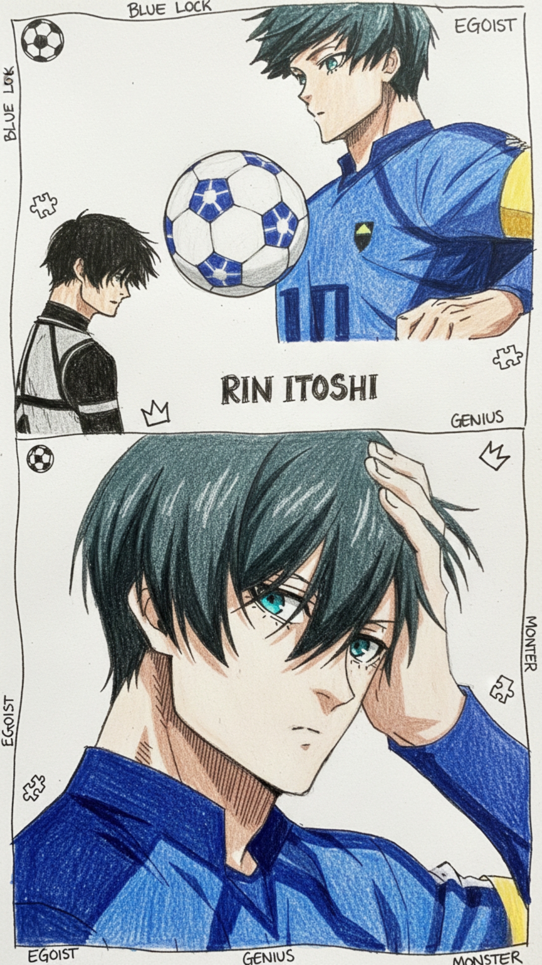 Rin Itoshi 4K Wallpaper - 8 | Only_dias Ocean