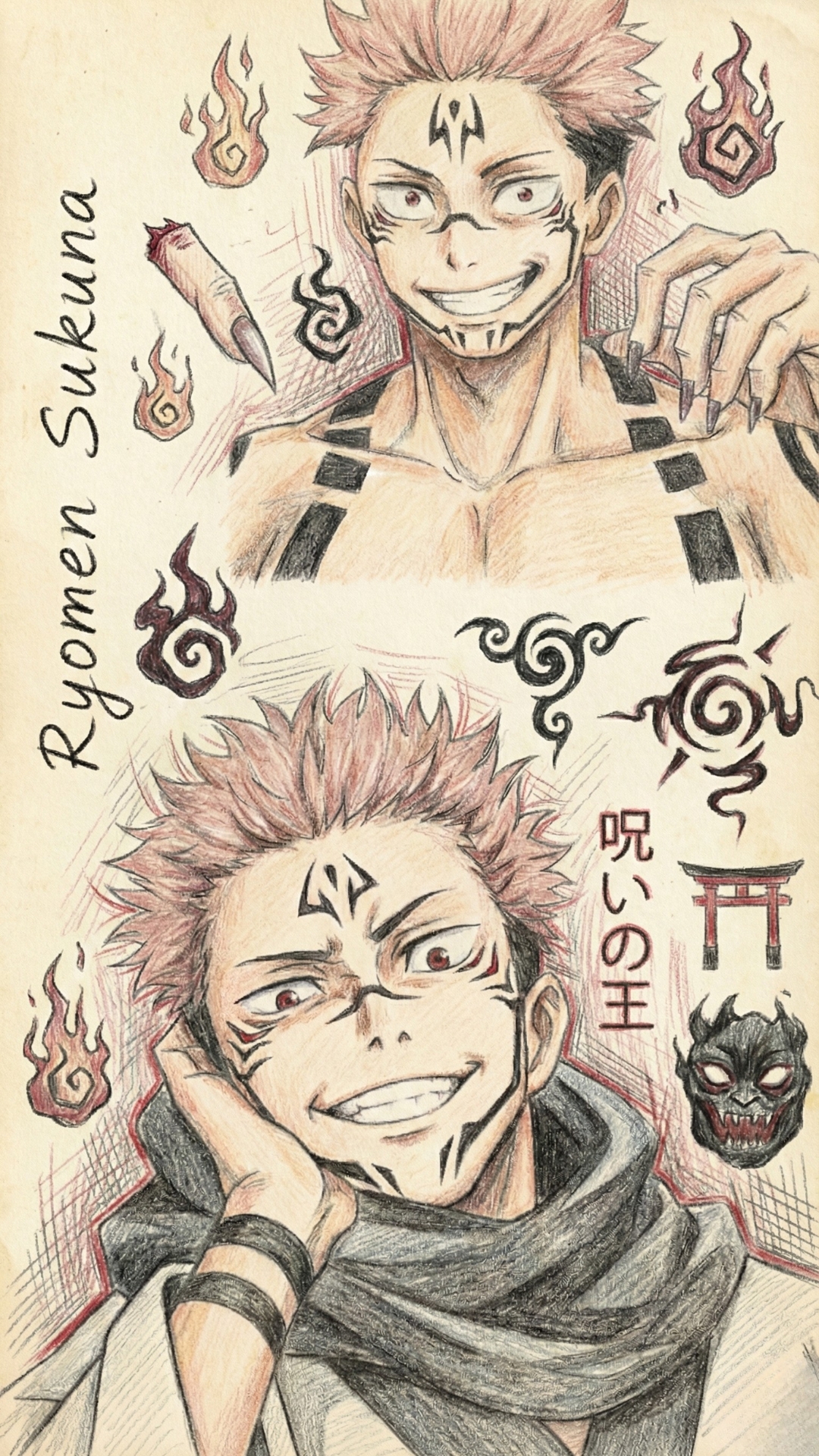 Ryomen Sukuna 4K Wallpaper - 5 | Only_dias Ocean