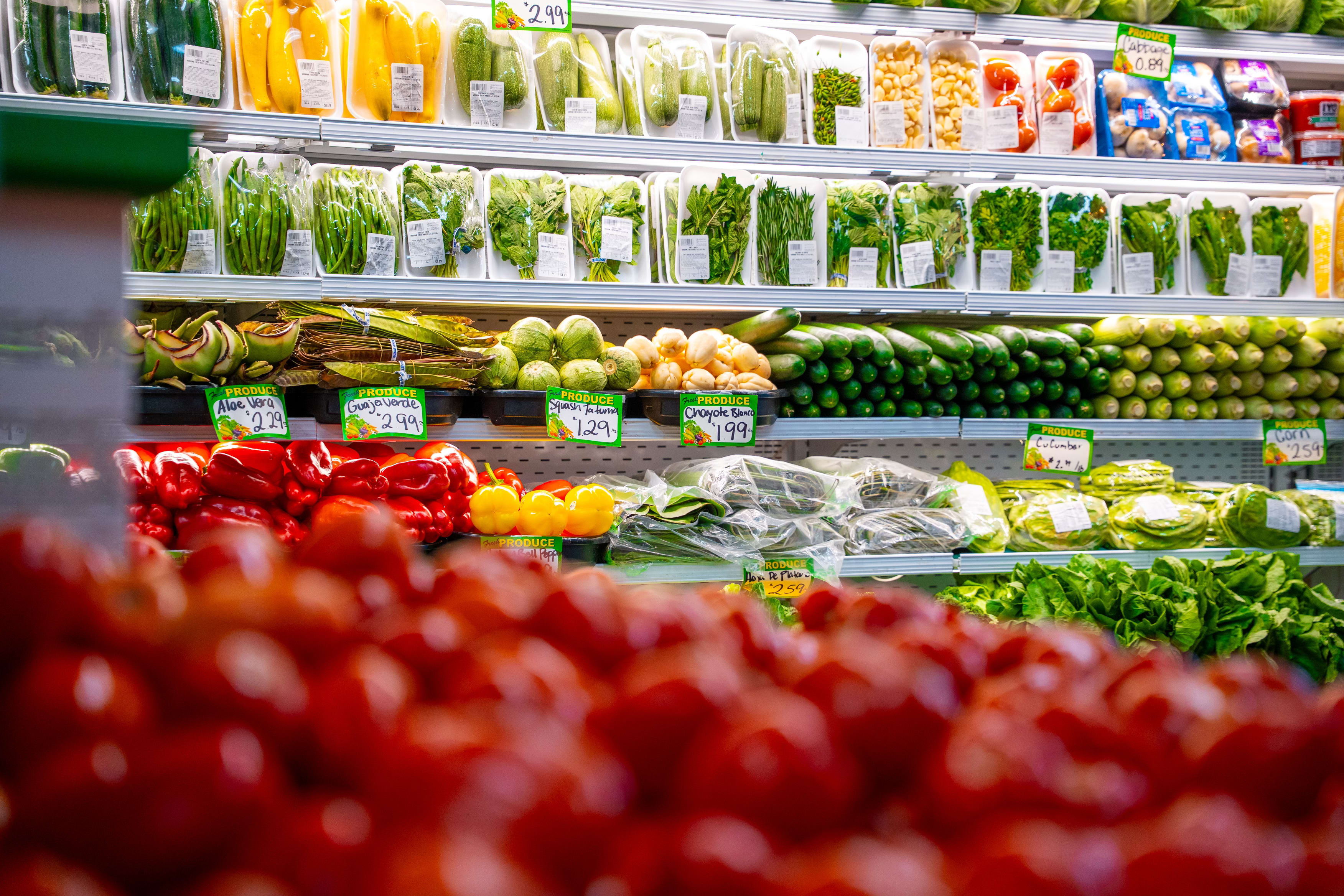 Store aisle at Woodbine Fresh Market