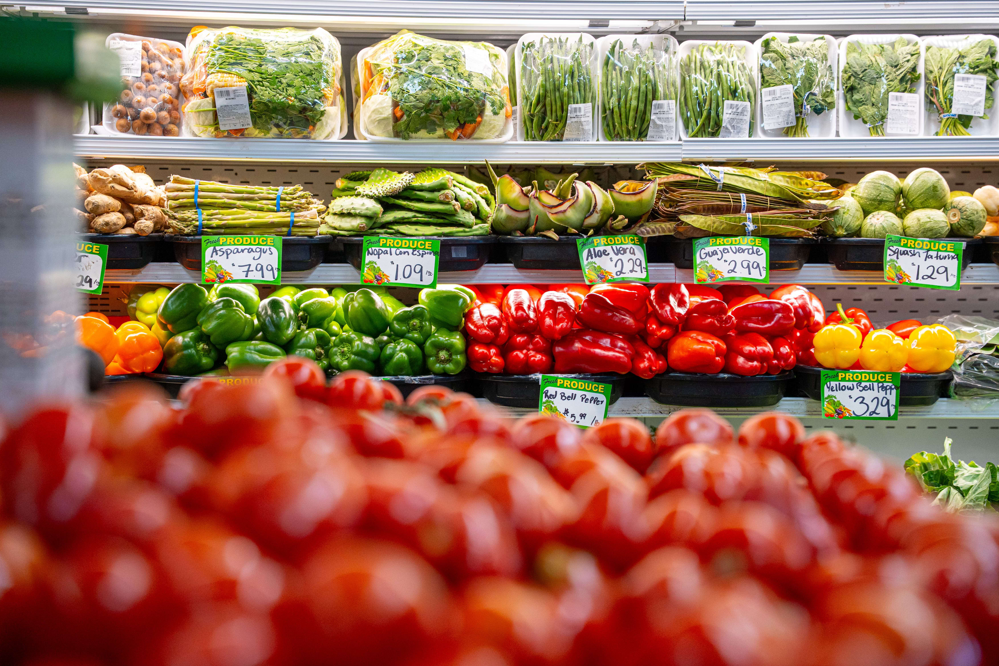 Fresh produce display at Woodbine Fresh Market