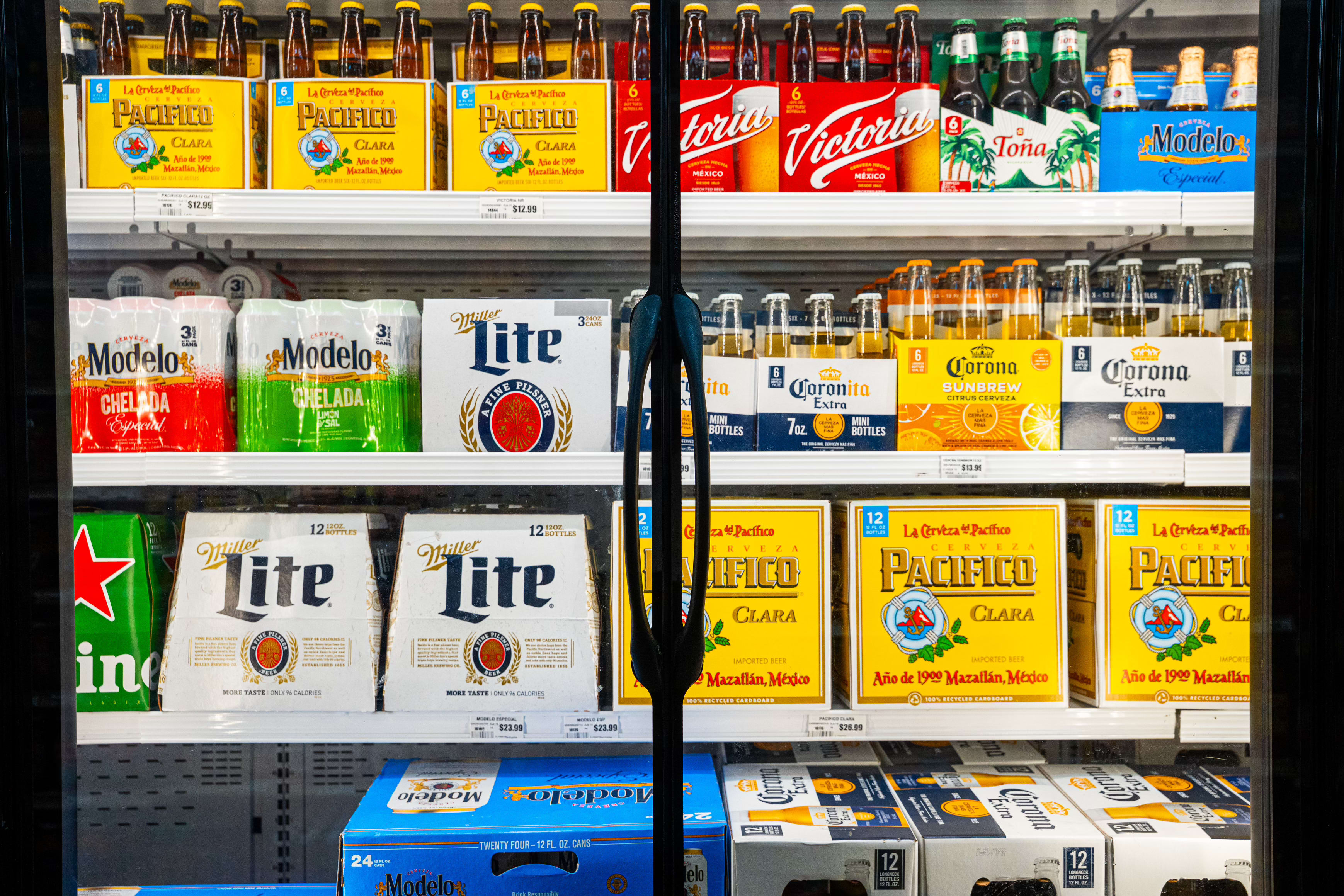 Imported beers at Woodbine Fresh Market