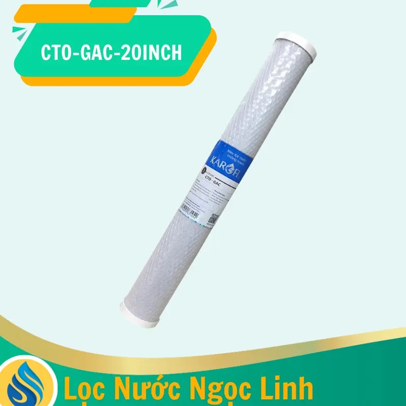 Lõi lọc nước 20 inch CTO - GAC (Lõi than nén số 3)