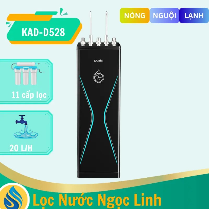 Máy lọc nước nóng lạnh Karofi KAD-D528 - Mẫu Mới