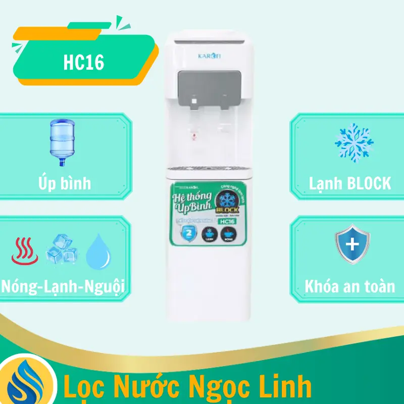 Cây nước nóng lạnh Karofi HC16