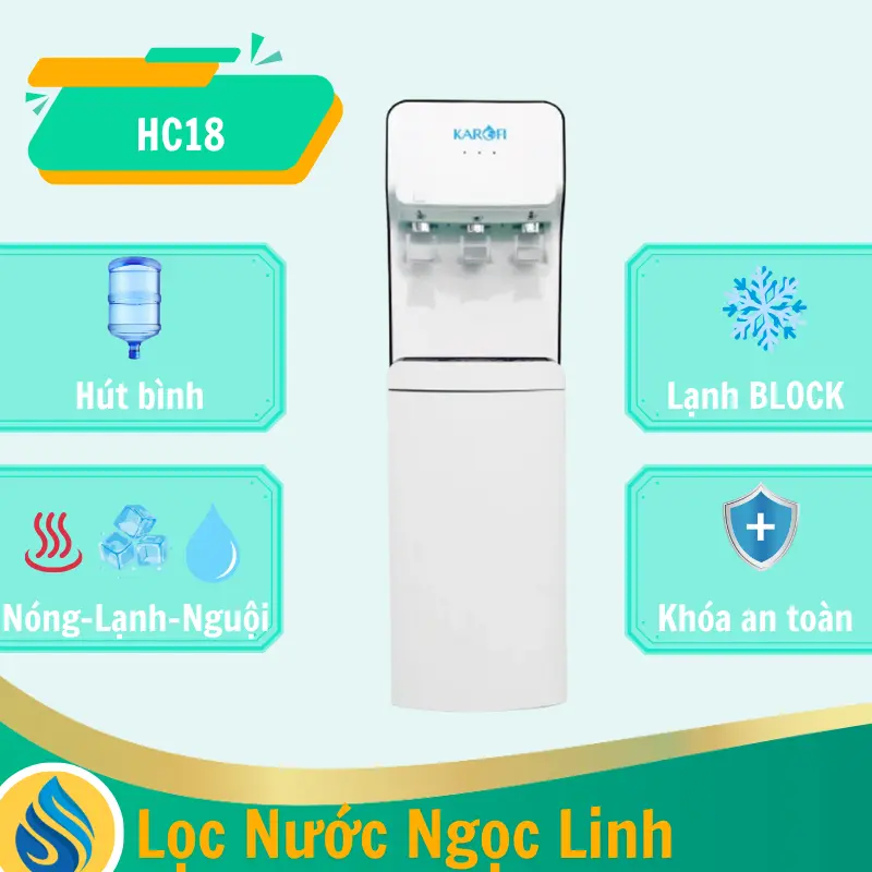 Cây nước nóng lạnh Karofi HC18