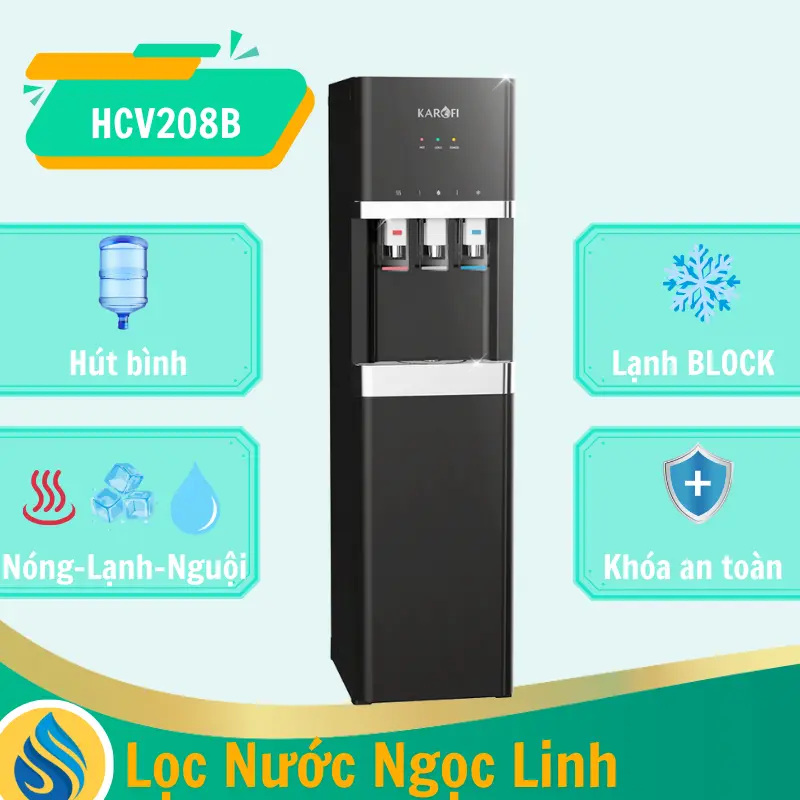 Cây nước nóng lạnh Karofi HCV208B