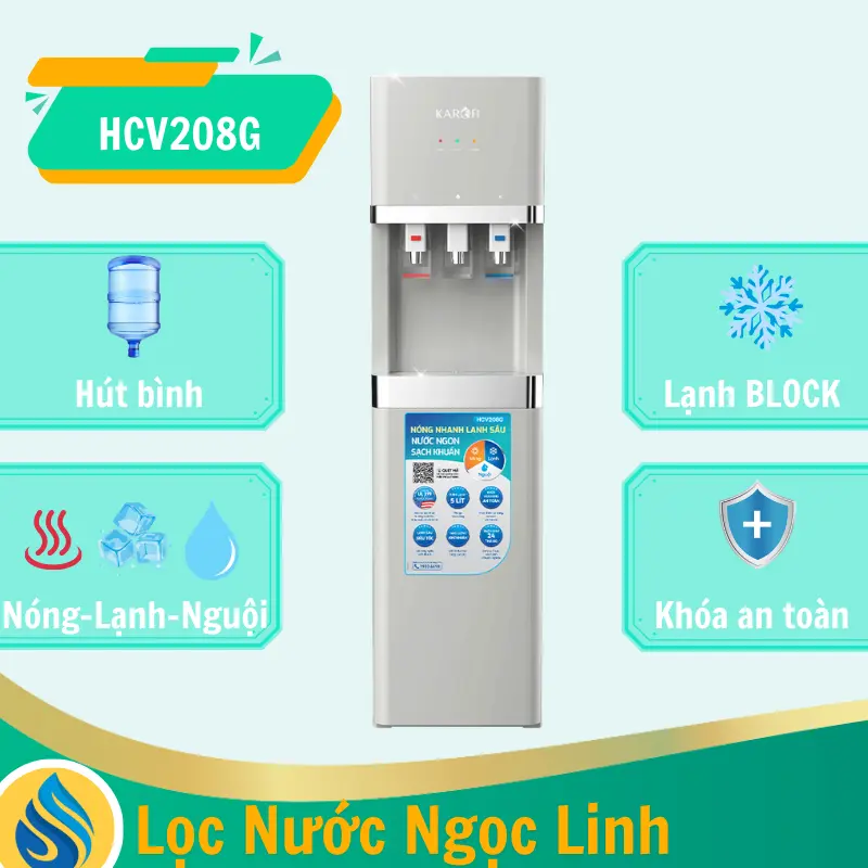 Cây nước nóng lạnh Karofi HCV208
