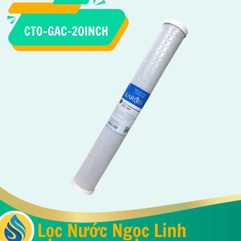 Lõi lọc nước Karofi 20 inch CTO - GAC