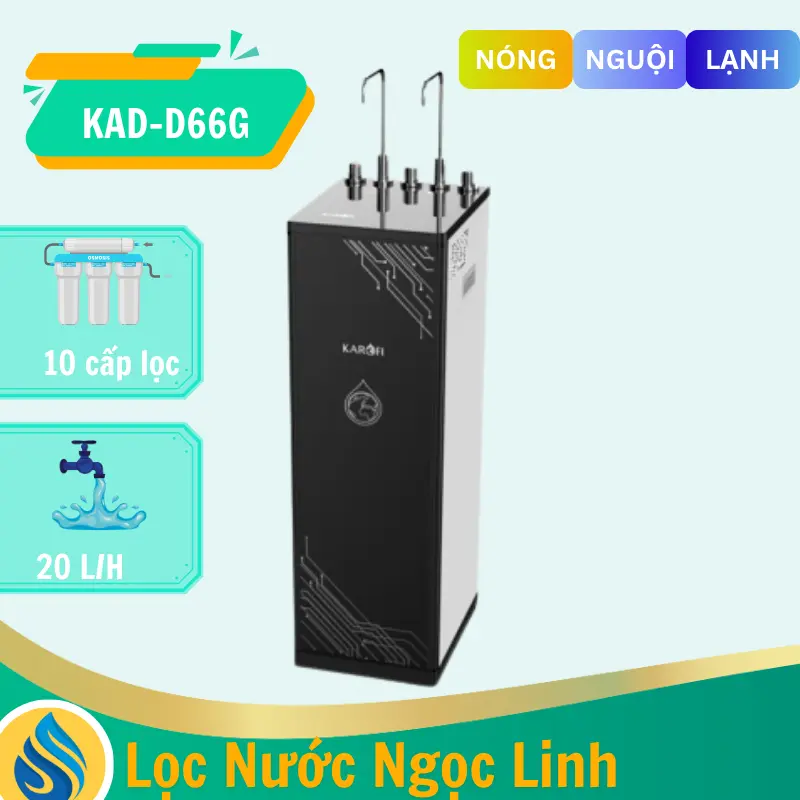 Máy lọc nước nóng lạnh Karofi KAD-D66G