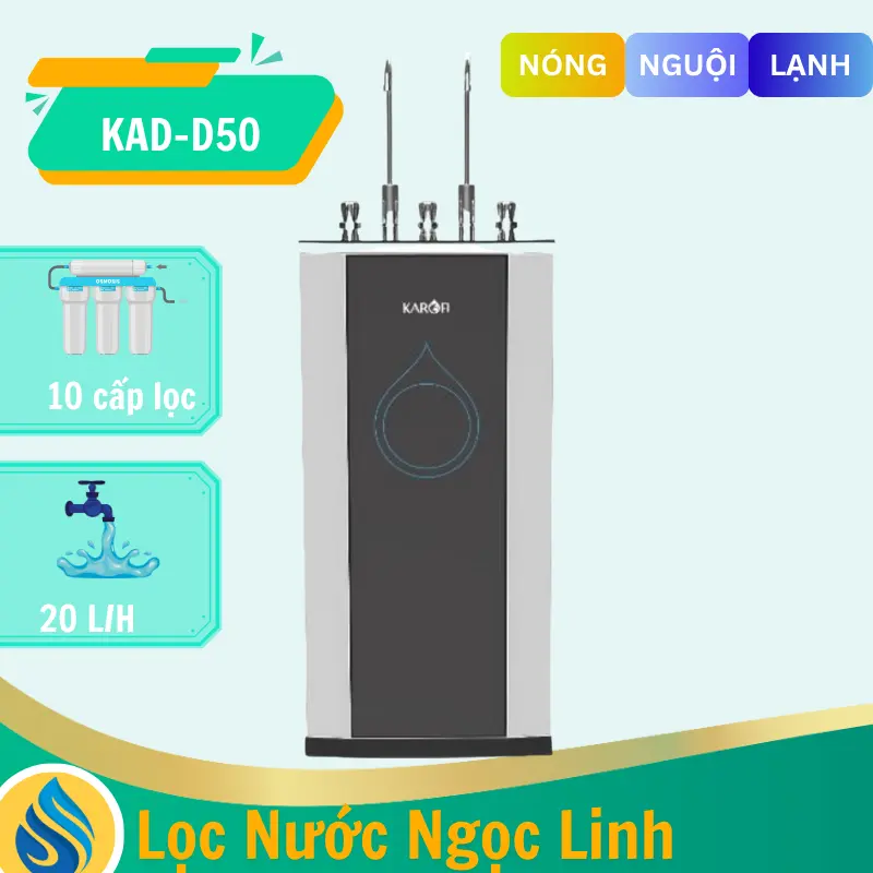 Máy lọc nước nóng lạnh Karofi KAD-D50