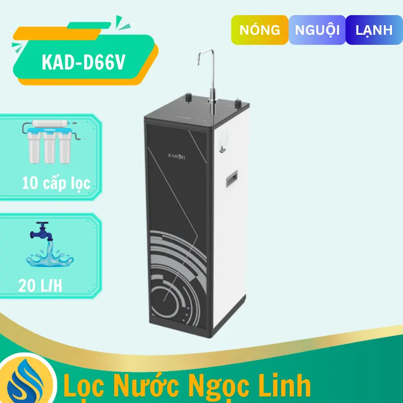 Máy lọc nước nóng lạnh Karofi KAD-D66V