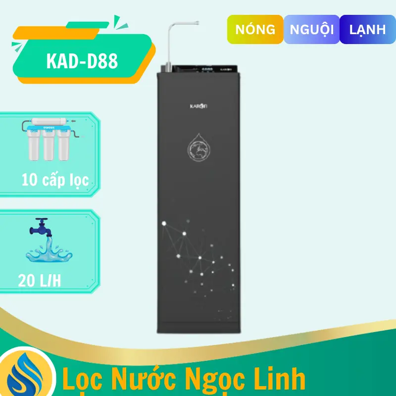 Máy lọc nước nóng lạnh Karofi KAD-D88