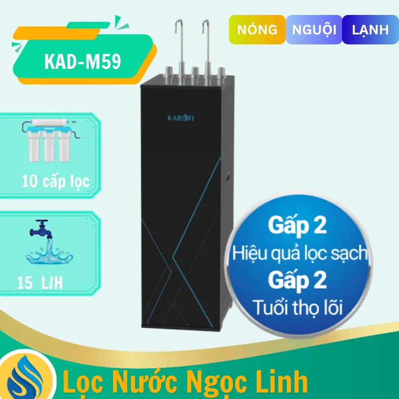 Máy lọc nước nóng lạnh Karofi KAD-M59