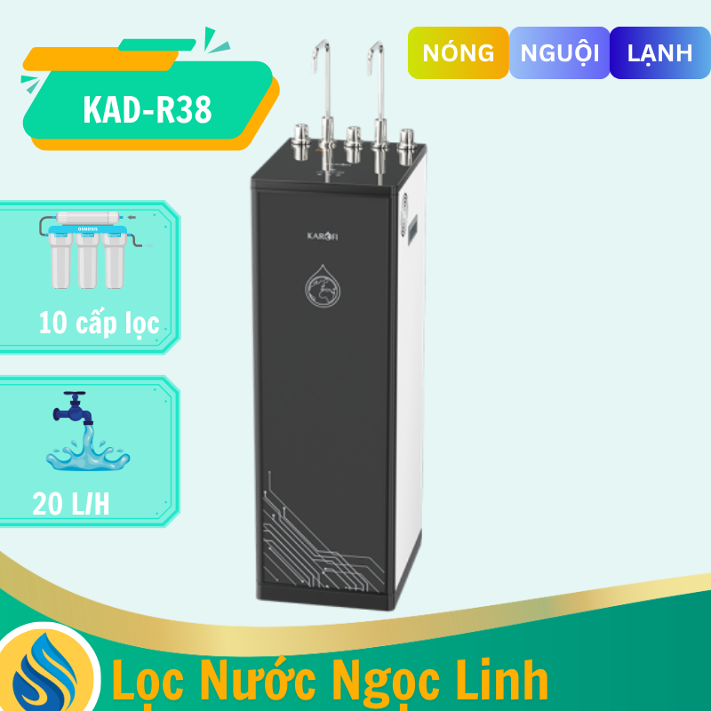Máy lọc nước nóng lạnh Karofi KAD-R38