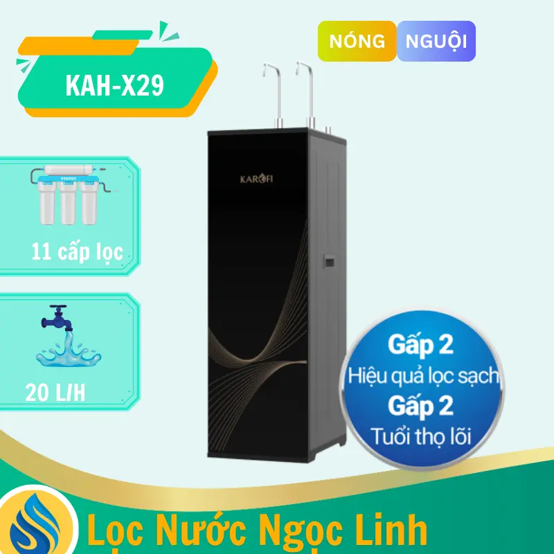 Máy lọc nước nóng nguội Karofi KAH-X29