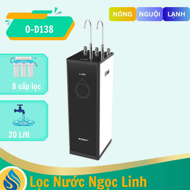 Máy lọc nước Karofi Optimus DUO O-D138 chức năng Nóng - Nguội - Lạnh