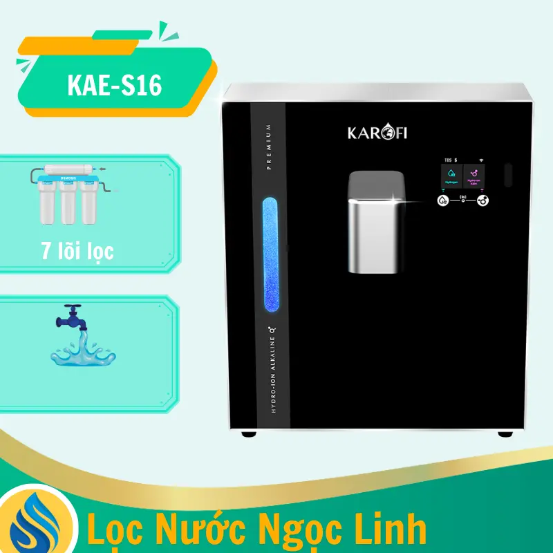 Máy tạo nước Hydro-ion kiềm Karofi KAE-S16 - Mẫu 2025
