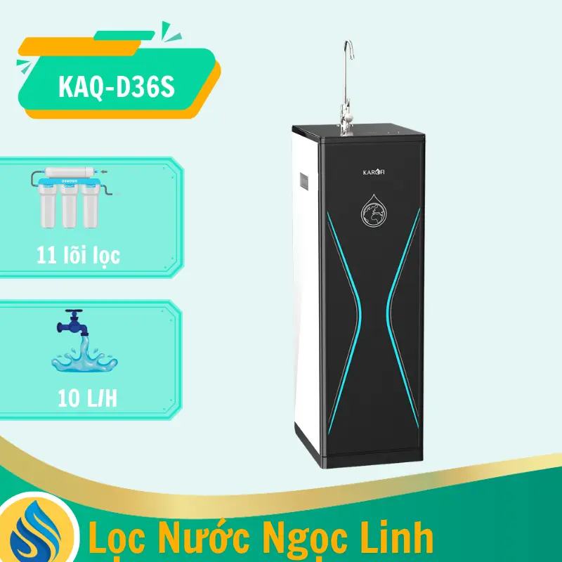Máy lọc nước Karofi KAQ-D36S - 11 lõi mới 2025