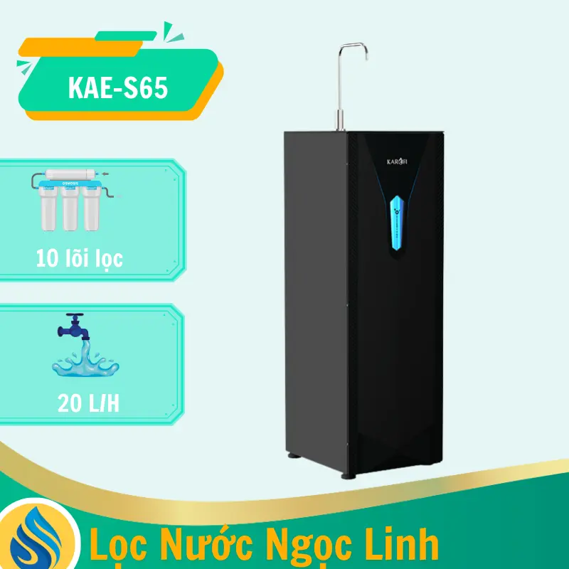 Máy lọc nước ion kiềm Karofi KAE-S65