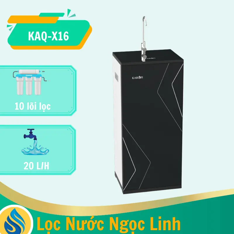 Máy lọc nước Karofi KAQ-X16 10 Lõi lọc