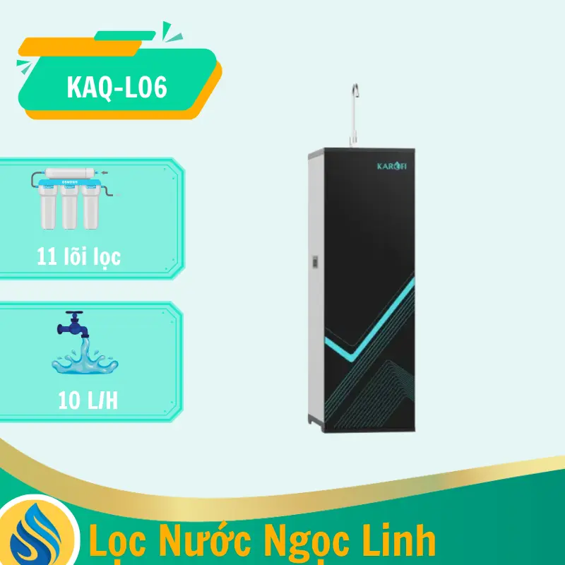 Máy lọc nước RO Karofi KAQ-L06 -11 lõi lọc