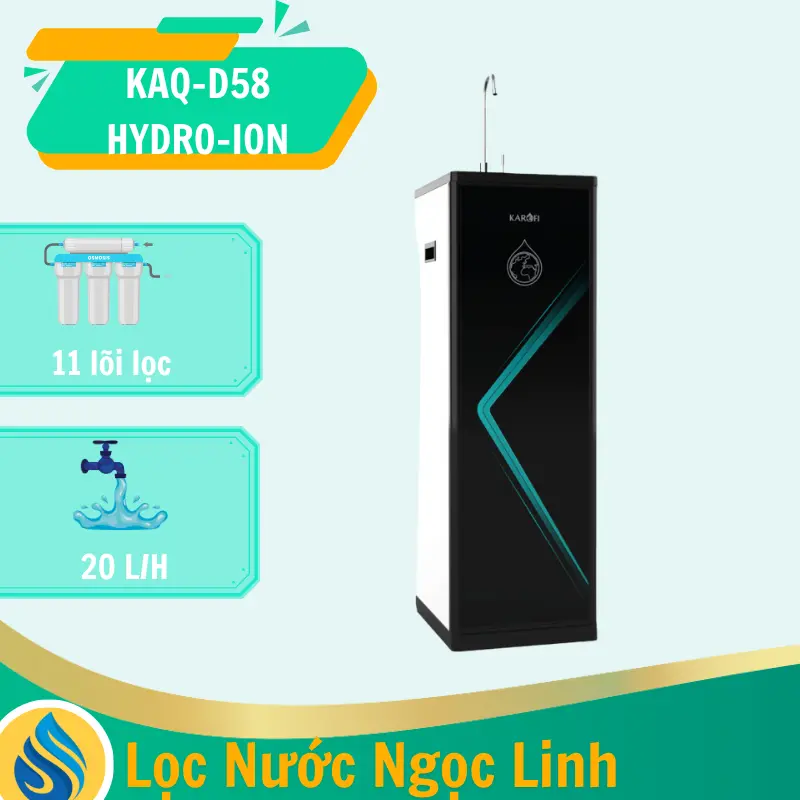 Máy lọc nước Karofi KAQ-D58 - 10 lõi lọc - Mới 2025
