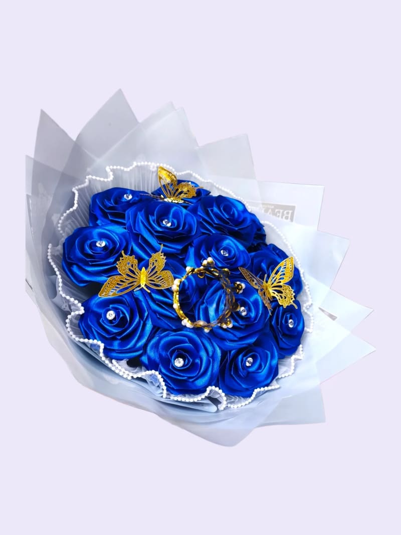 Bouquet eterno Azul M