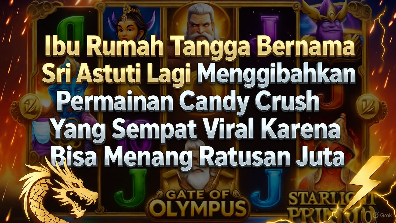 Ibu Rumah Tangga Bernama Sri Astuti Lagi Menggibahkan Permainan Candy Crush Yang Sempat Viral Karena Bisa Menang Ratusan Juta.