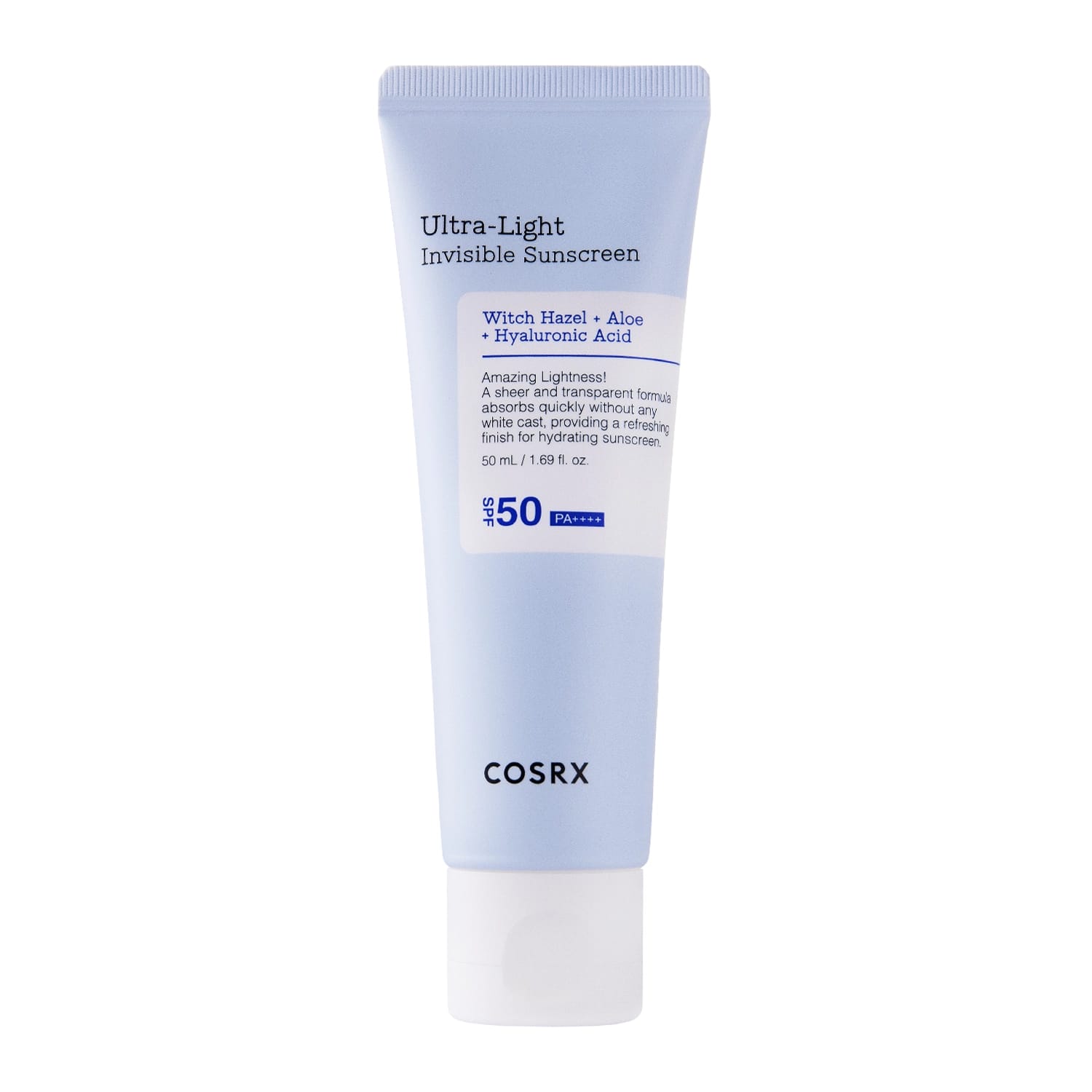 COSRX - Ultra - Light Invisible Sunscreen SPF50+/PA - lengvas drėkinantis SPF kremas nuo saulės
