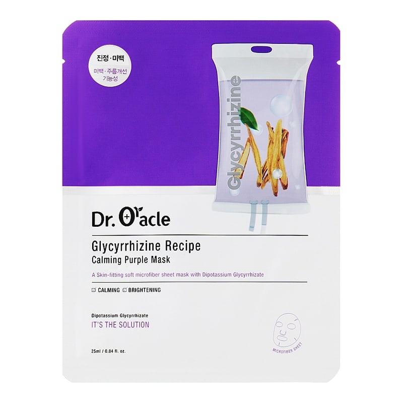 Dr. Oracle Glycyrrhizine Recipe - Raminamoji lakštinė veido kaukė