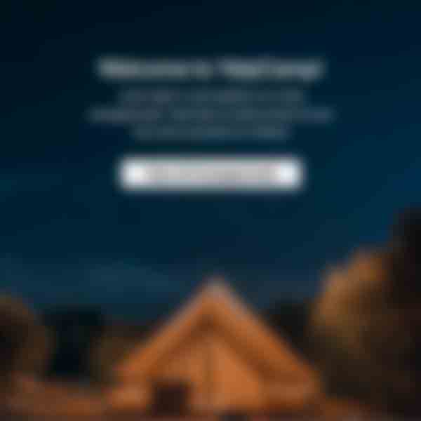 A picture of a tent in the desert, used as the YelpCamp App's home page