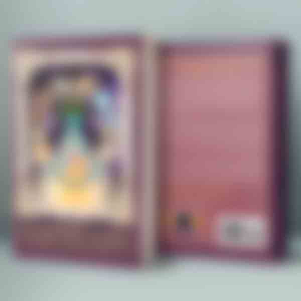 A picture of two books, upright, showing the 'Goddess Code' cover front and back respectively
