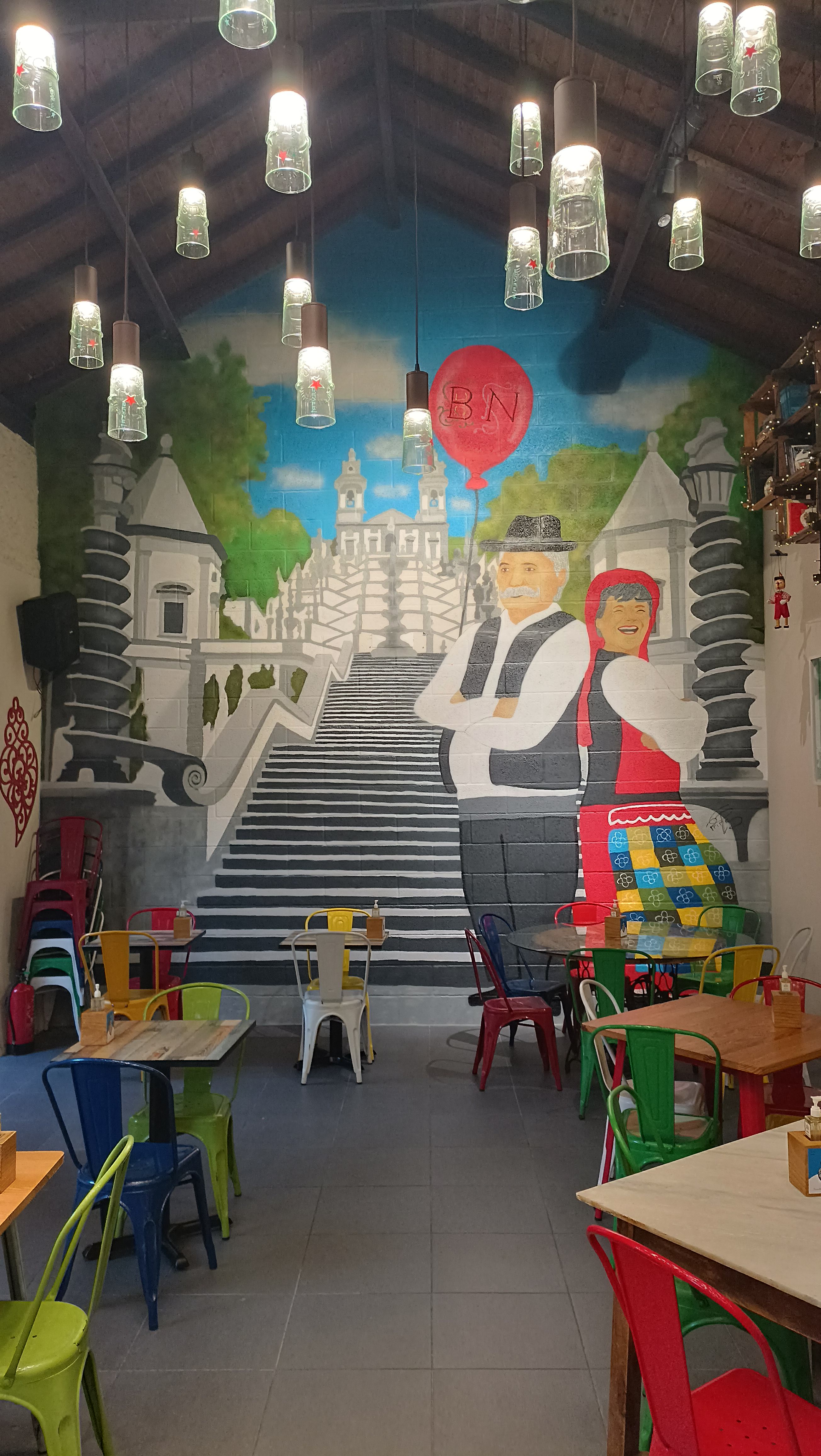 Mural Graffiti Restaurante BN