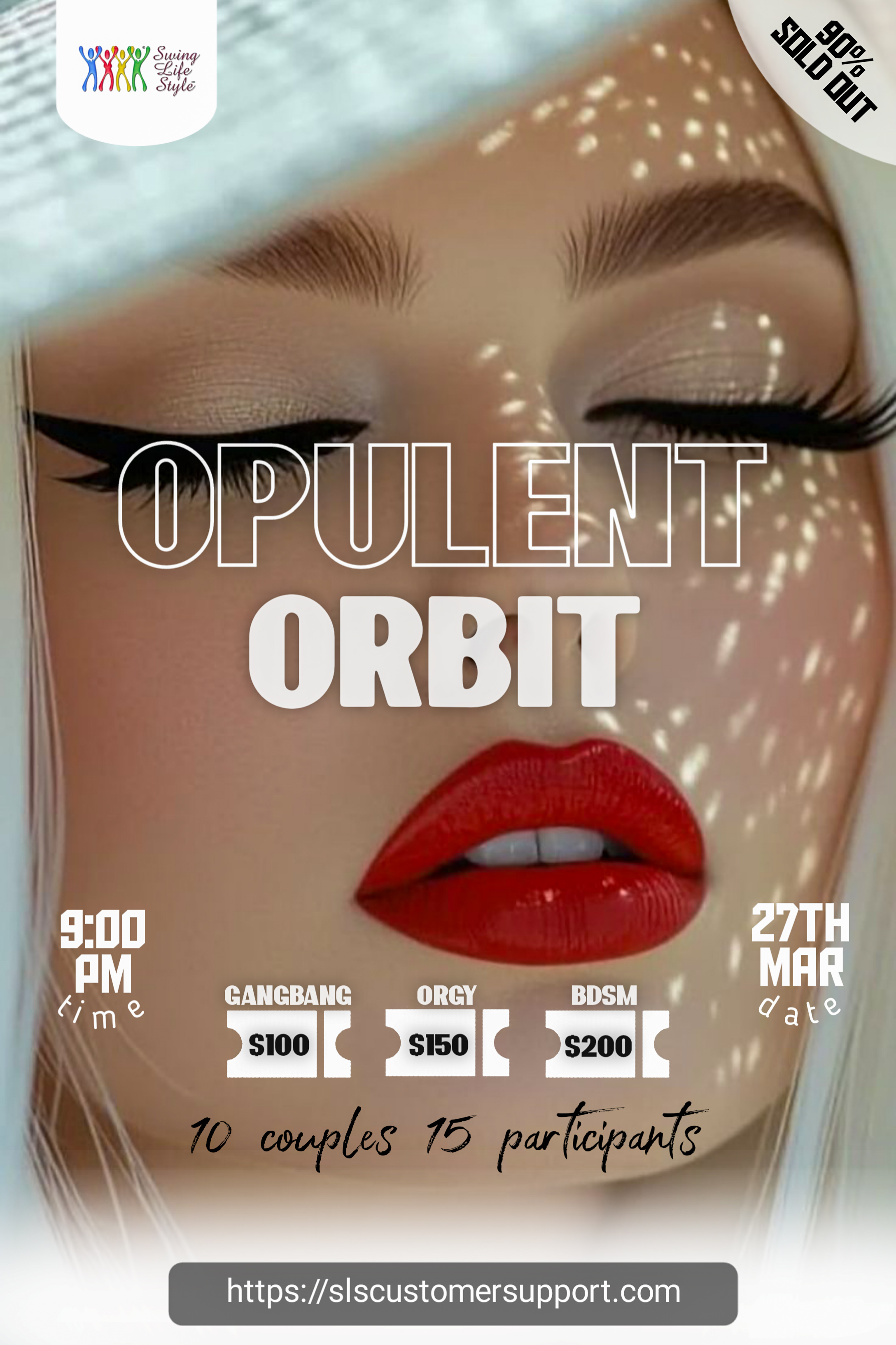 Opulent orbit and cocktail party