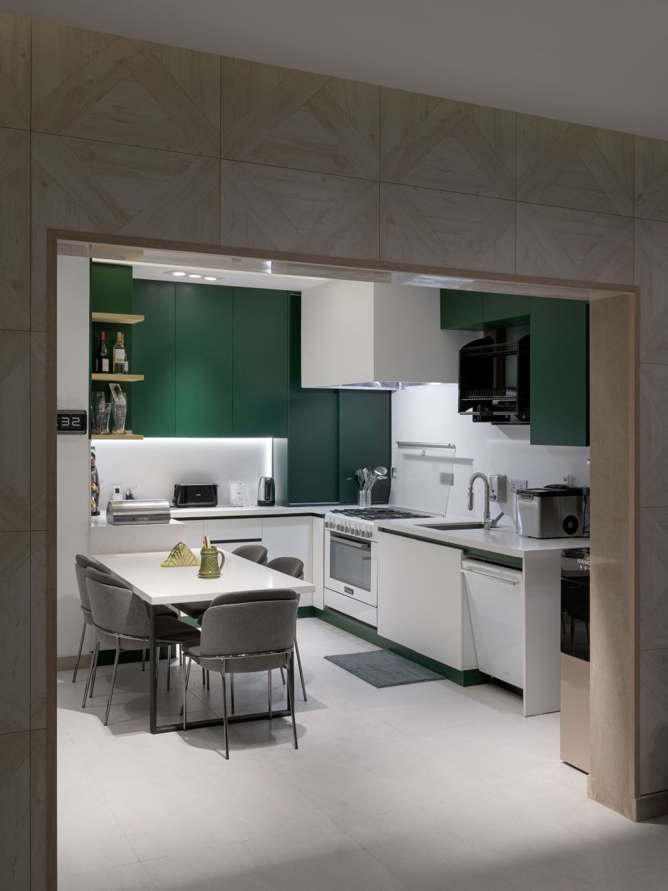 A Modern Kitchen Design for a House in Kavar City