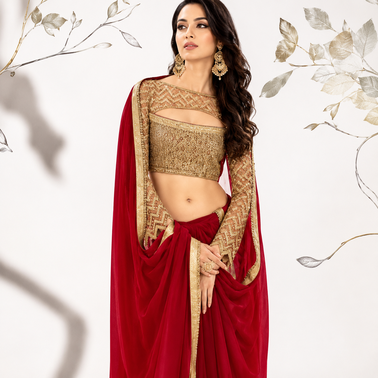 Indo-Western Dhoti Gown