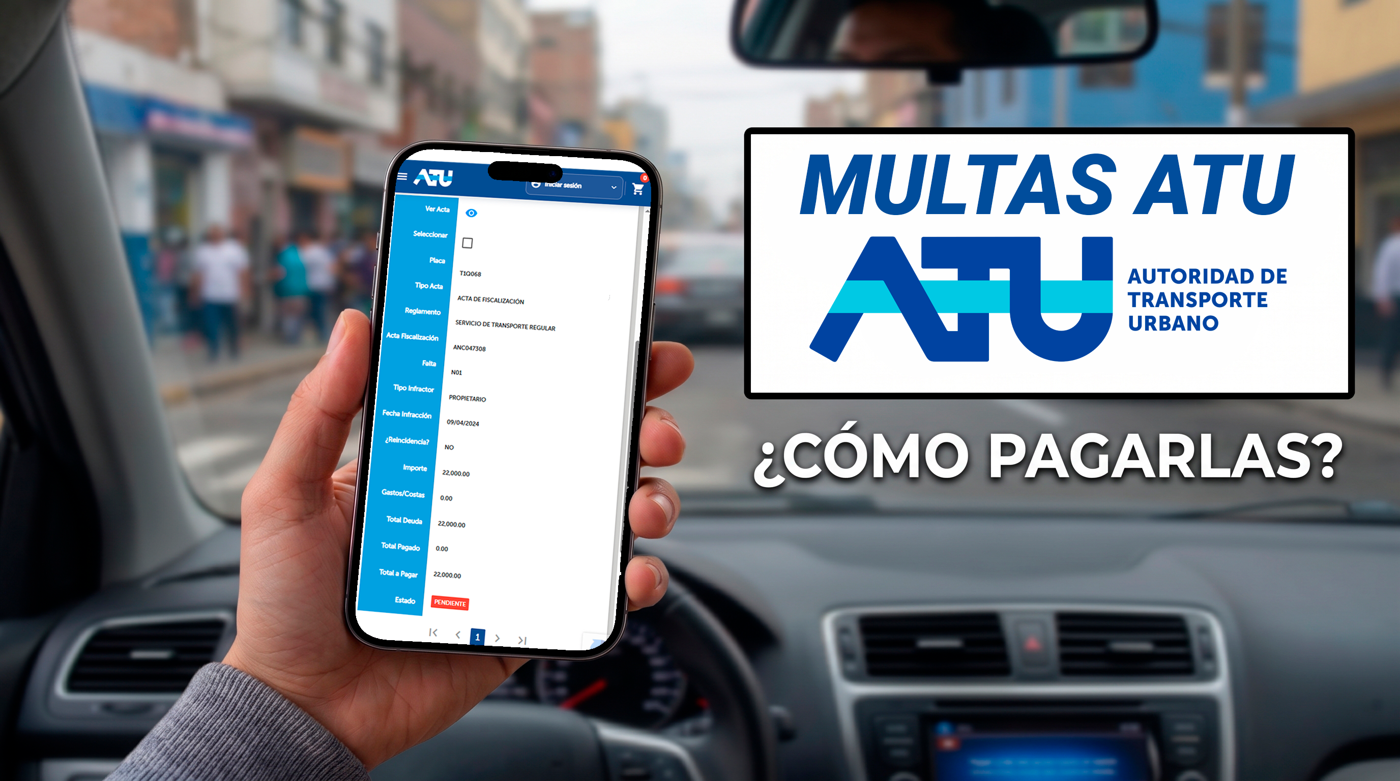 Multas de la ATU 2026: cómo consultar, pagar e impugnar (y quién accede al 90%)