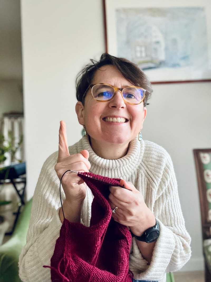 Patience et tricot : le duo angélique ?