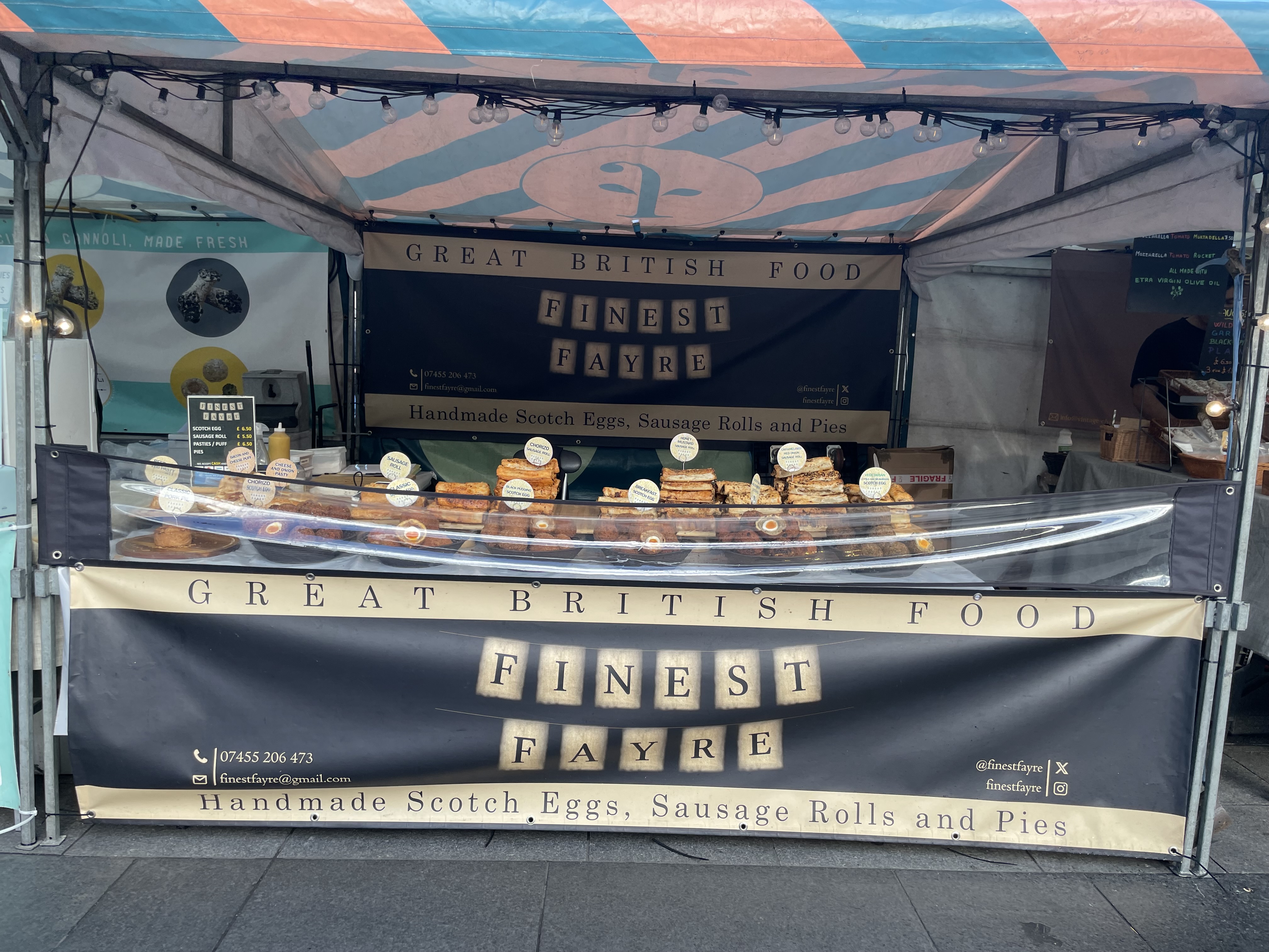 Pies and sausage rolls from Finest Fayre