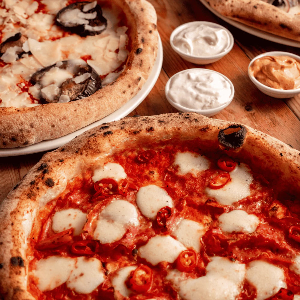 Wood-fired pizza from Zia Lucia