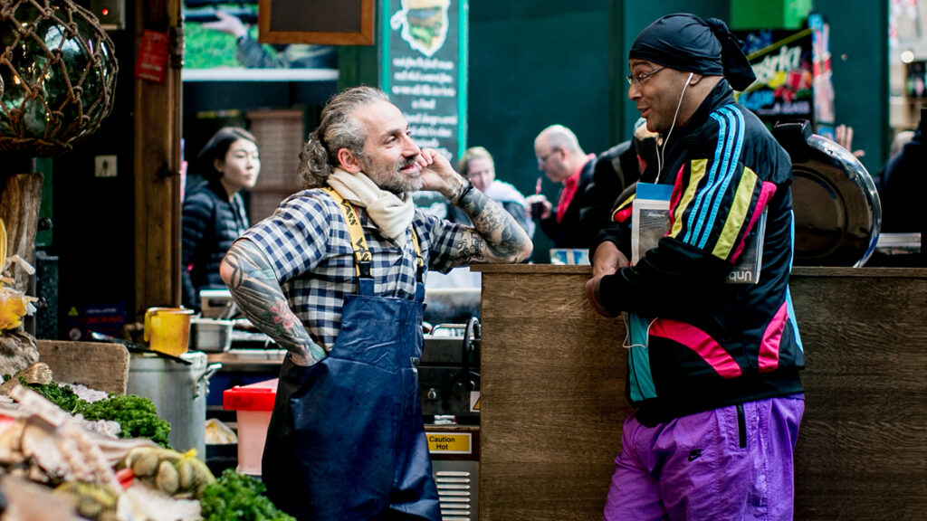 Traders at Borough Market