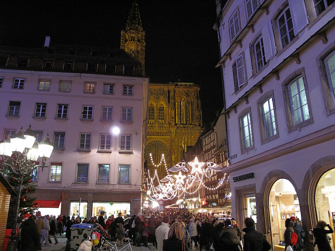 strasbourg Christmas market, photographed in 2009