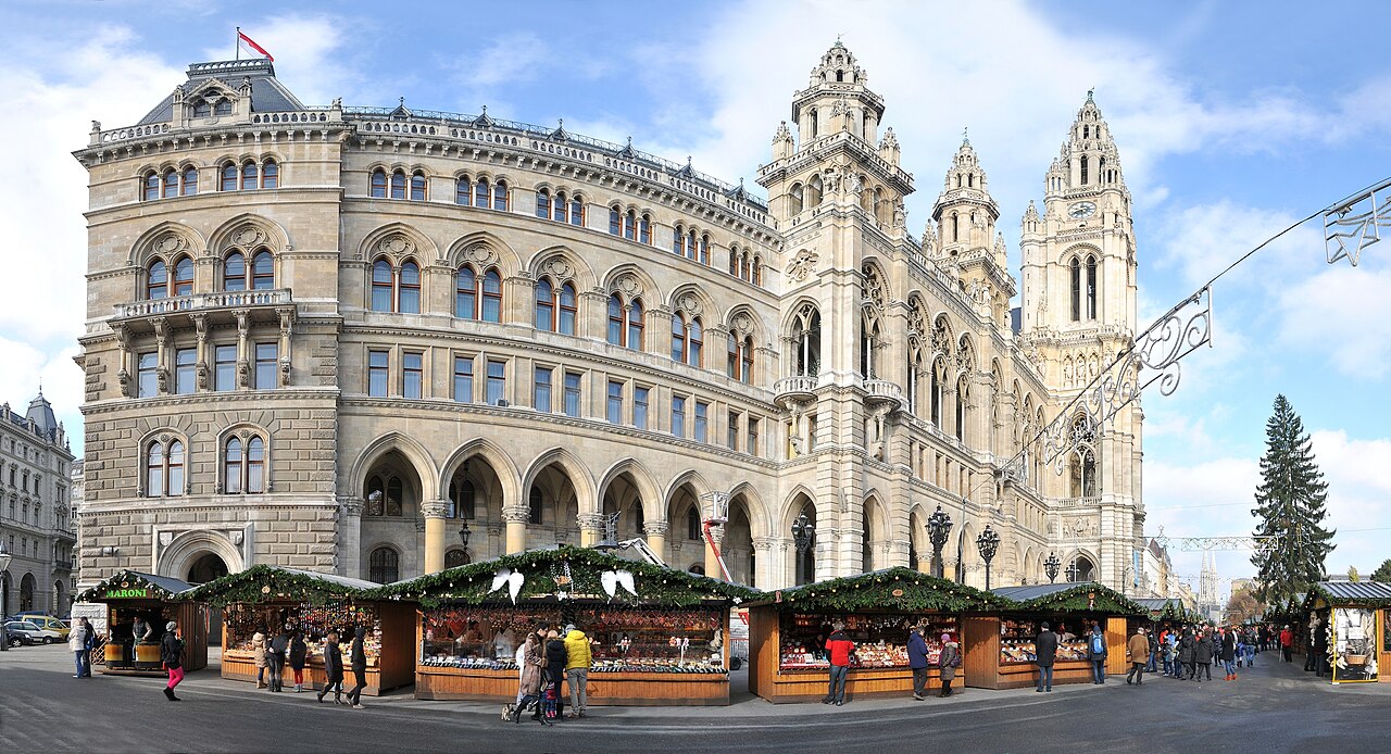 vienna Christmas market, photographed in 2012