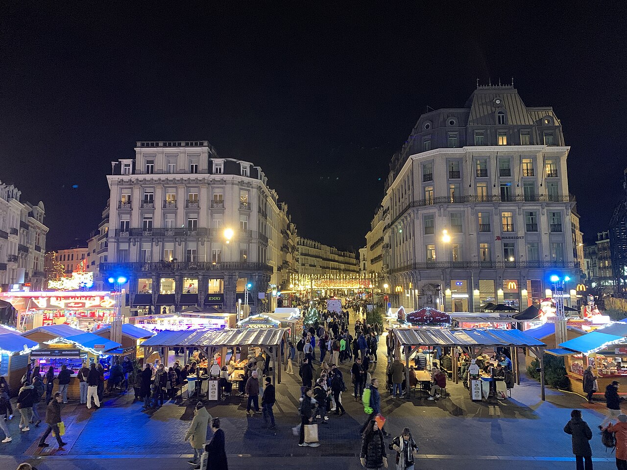 brussels Christmas market, photographed in 2025
