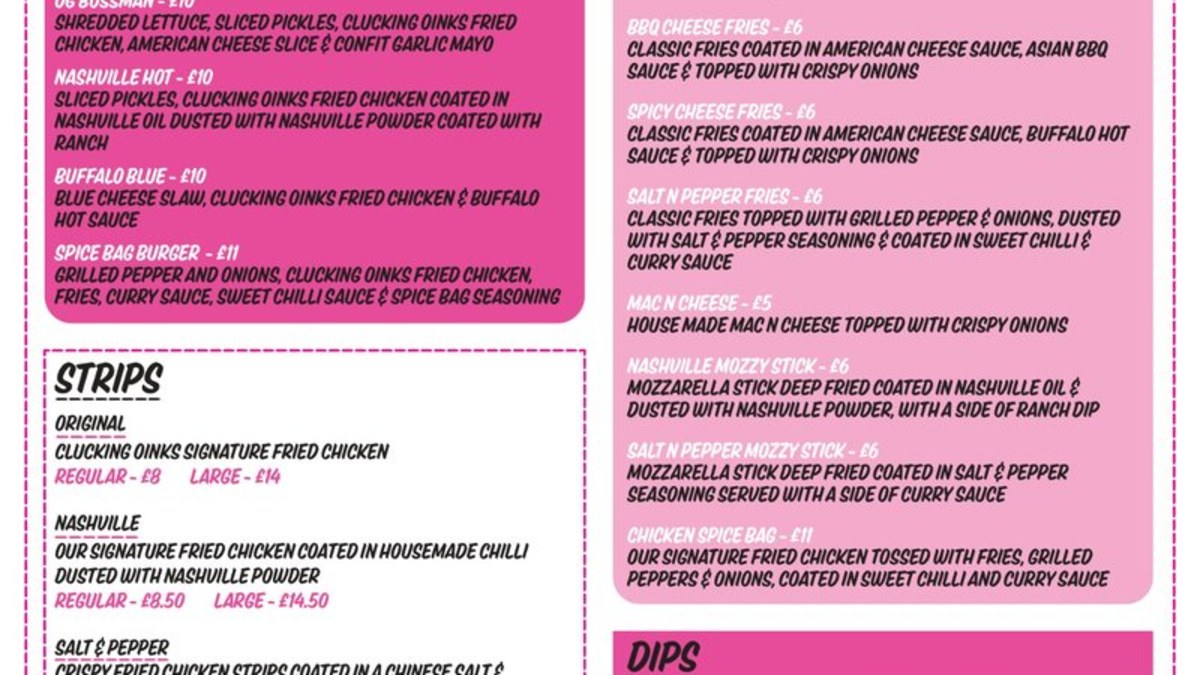 Clucking Oinks - burgers