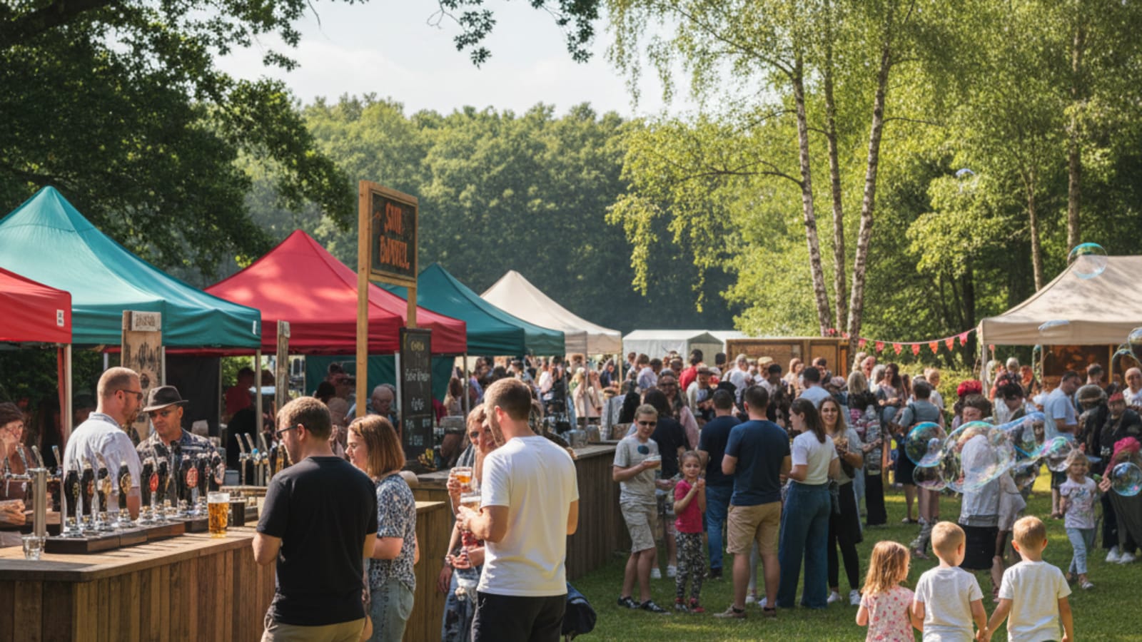 Sun and Barrel Beer Festival in New Milton with craft beers and live music