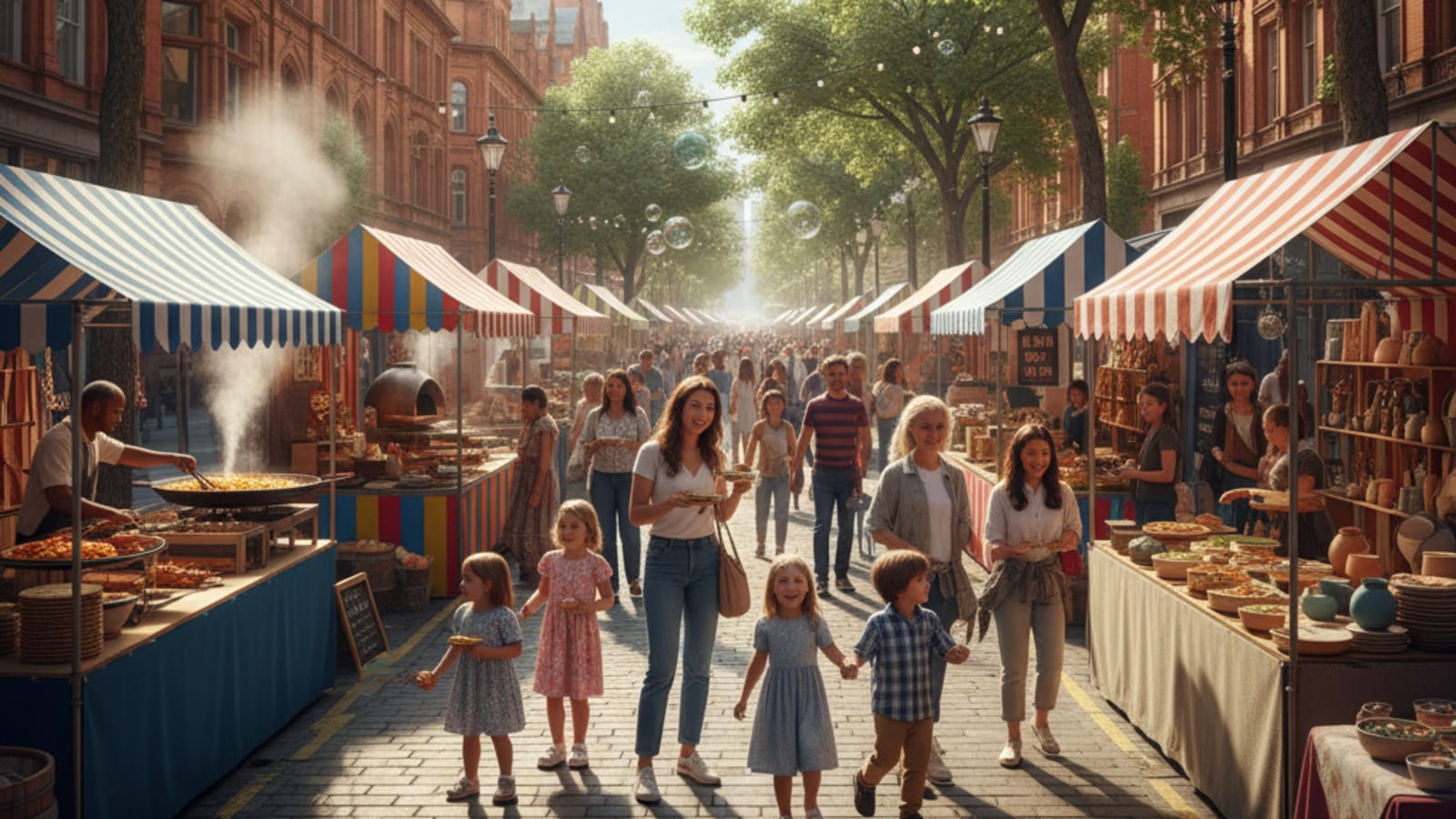 New Street Eats food festival in Birmingham City Centre